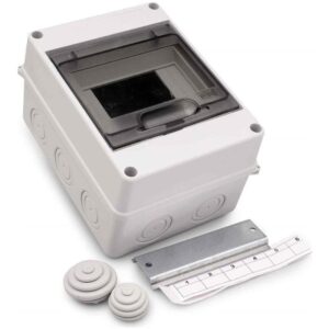 Modulinis skydas Technova, virštinkinis, IP65, 4 mod., balta