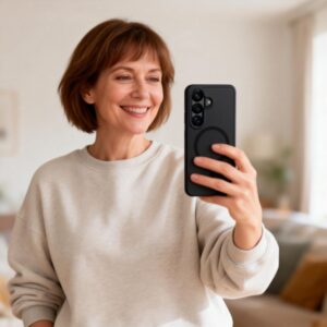 Tech-Protect MagMat MagSafe Samsung Galaxy S26+ Plus Matte juodos spalvos - Image 9