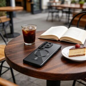 Tech-Protect MagFlex MagSafe Samsung Galaxy S26 Ultra Shiny juodos spalvos - Image 4