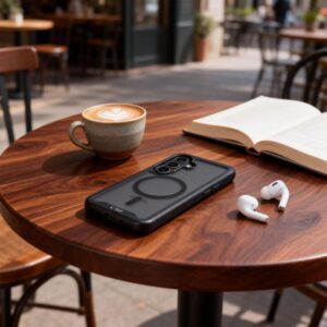 Tech-Protect Defense MagSafe Samsung Galaxy S26 Matte juodos spalvos - Image 6