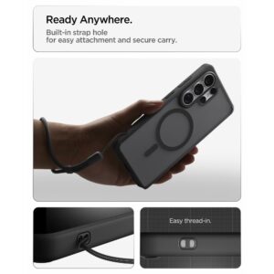 Spigen ULTRA HYBRID MAG MagSafe Samsung Galaxy S26 ULTRA dėklas FROST BLACK - Image 12