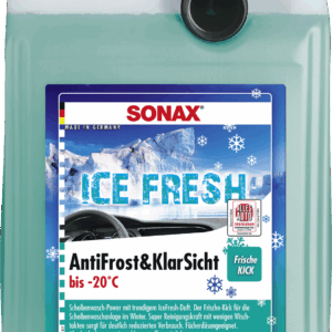 SONAX Žieminis langų apiplovimo skystis paruoštas naudojimui "Ice Fresh" -20°C, 5L 133541