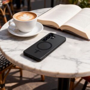 Tech-Protect MagMat MagSafe Samsung Galaxy S26 Matte juodos spalvos - Image 10