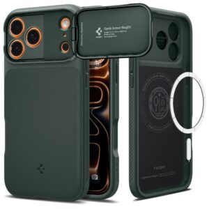 Spigen Optik Armor Mag MagSafe dėklas Apple iPhone 17 Pro Max Abyss žalios spalvos - Image 1