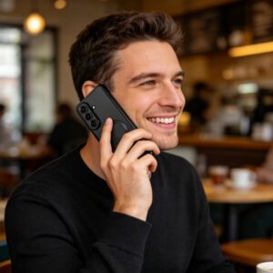 Tech-Protect MagFlex MagSafe Samsung Galaxy S26 Shiny juodos spalvos - Image 5