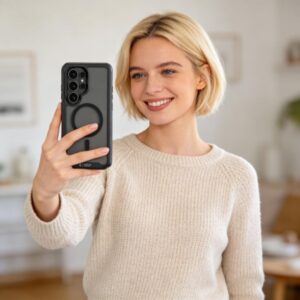 Tech-Protect Defense MagSafe Samsung Galaxy S26 Ultra Matte juodos spalvos - Image 7