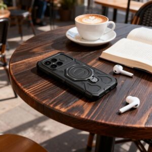 Tech-Protect TacticStand MagSafe Xiaomi POCO F8 Ultra Matte juodos spalvos - Image 13