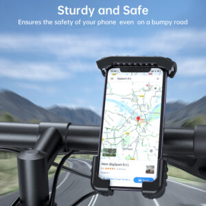 Choetech H067 adjustable bicycle phone holder - gray - Image 5