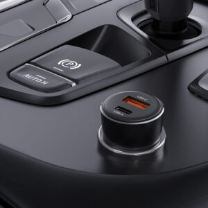 Acefast B12 car charger 60W USB-A / USB-C - juodos spalvos - Image 6