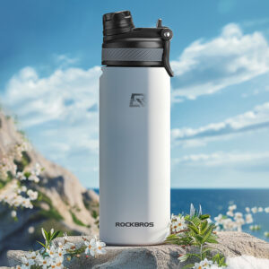 Rockbros 35210029006 thermal bicycle bottle for drinks 650 ml - white - Image 9