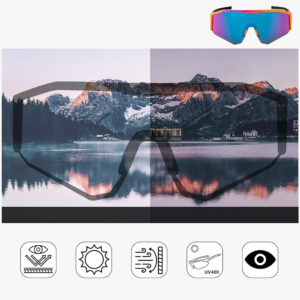 Rockbros SP297 polarizing cycling glasses - purple - Image 6