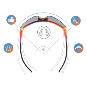 Rockbros SP297 polarizing cycling glasses - purple - Image 7