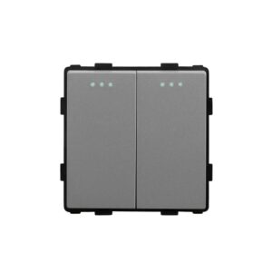 Dvipolis mechaninis kryžminis jungiklis perjungėjas Feelspot FSMJ2G3G, pilkas