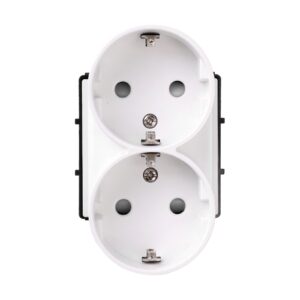 Dvigubas kištukinis lizdas Feelspot FSKL210W, baltas - Image 2