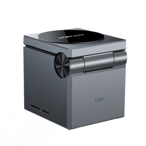 Acefast E18 Rubik's Cube 3 in 1 Inductive Charger - juodos spalvos