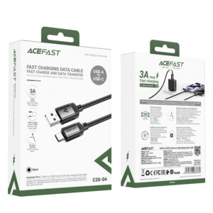 Acefast C20-04 USB-A - USB-C Cable 480Mb/s 3A 1.2m - Black - Image 7