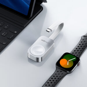 Acefast E21 5W Wireless Charger for Apple Watch - Silver - Image 6
