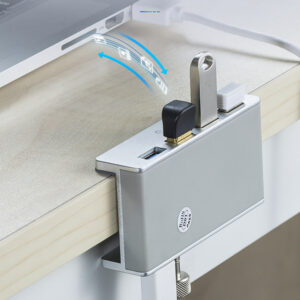 Orico MH4PU Hub Clamp-Mounted 4x USB-A 3.0 - Silver - Image 5