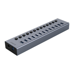 Orico BT2U3-13AB Hub 13x USB-A 3.0 with switches - gray - Image 2