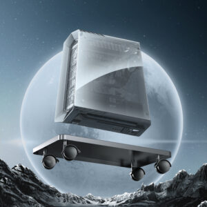 Orico CPB6 Computer Stand with Wheels - juodos spalvos - Image 4