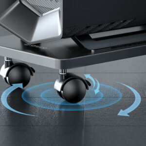 Orico CPB6 Computer Stand with Wheels - juodos spalvos - Image 5