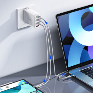 Orico CDX 60W 3A Power Delivery USB-C - USB-C 1m Cable - baltos spalvos - Image 5