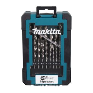19 dalių metalo grąžtų rinkinys MAKITA HSS-GS