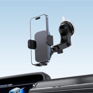 Acefast D53 Car Mount with Wireless Charger for Dashboard with Automatic Clamp - juodos spalvos - Image 6