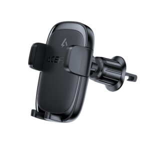 Acefast D48 Car Air Vent Mount with Wireless Charger - juodos spalvos