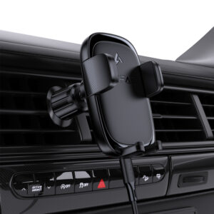 Acefast D48 Car Air Vent Mount with Wireless Charger - juodos spalvos - Image 6
