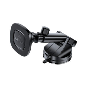 Acefast D47 Magnetic Dashboard Mount with Wireless Charger - juodos spalvos