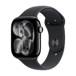 Išmanusis laikrodis Apple Watch Series 11 (2025) GPS 46mm Jet Black Aluminium Case with Black Sport Band S/M - Black