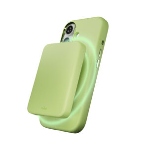 Puro Icon Mag Pro Liquid Silicone dėklas skirtas iPhone 17, MagSafe Compatible, with Camera Protection and Aluminum Buttons - Green - Image 3