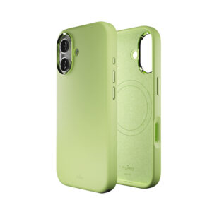 Puro Icon Mag Pro Liquid Silicone dėklas skirtas iPhone 17, MagSafe Compatible, with Camera Protection and Aluminum Buttons - Green - Image 4