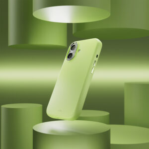 Puro Icon Mag Pro Liquid Silicone dėklas skirtas iPhone 17, MagSafe Compatible, with Camera Protection and Aluminum Buttons - Green - Image 7