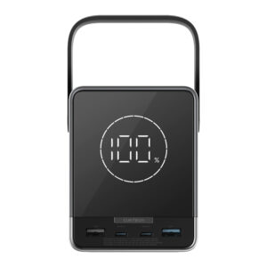 Cuktech Powerbank 300W 40000mAh with Wireless Charging 2x USB-C + 2x USB-A - Black - Image 3