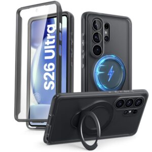 SupCase Cosmo Mag MagSafe Samsung Galaxy S26 Ultra Frost juodos spalvos