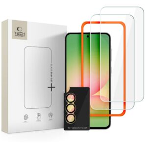 Apsauginis stiklas Tech-Protect Easy Set+ 3-Pack Samsung Galaxy A57 5G skaidrus