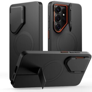 Tech-Protect Kevlar Aura MagSafe Samsung Galaxy S26 Ultra juodos spalvos/oranžinės spalvos