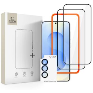 Grūdintas stiklas Tech-Protect EASY SET+ 3-PACK Samsung Galaxy S26 BLACK