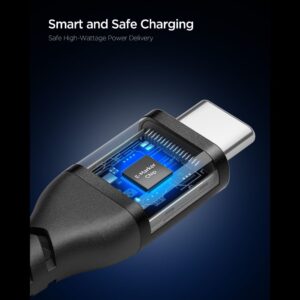 Spigen EB10010CCA ESSENTIAL TYPE-C KABELIS 100W 100CM juodos spalvos - Image 2