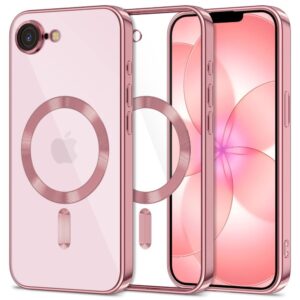 Tech-Protect MAGFLEX MagSafe dėklas Apple iPhone 16E / 17E ROŽINIO AUKSO SPALVOS