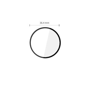 HIBRIDINIS STIKLAS Tech-Protect GLASS FLEX+ 2-PACK HUAWEI WATCH GT RUNNER 2 juodos spalvos - Image 2