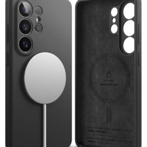 Ringke Silicone Magnetic MagSafe Samsung Galaxy S26 Ultra juodos spalvos - Image 2