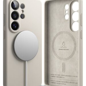 Ringke Silicone Magnetic MagSafe Samsung Galaxy S26 Ultra Stone - Image 2