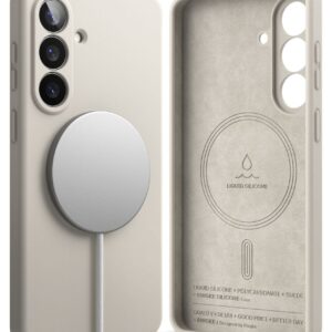 Ringke Silicone Magnetic MagSafe Samsung Galaxy S26+ Plus Stone - Image 2