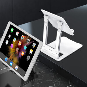 Wozinsky WPT-K28 Desk Stand for Phone Tablet Smartphone Holder Foldable - baltos spalvos - Image 5