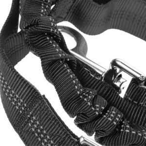 Pas biodrowy z saszetką i elastyczną smyczą do biegania z psem Wozinsky WPST-01 - czarny - Image 5