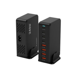 Wozinsky 240W GaN QC3 Charging Station - juodos spalvos - Image 3