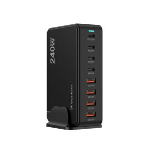 Wozinsky 240W GaN QC3 Charging Station - juodos spalvos - Image 2